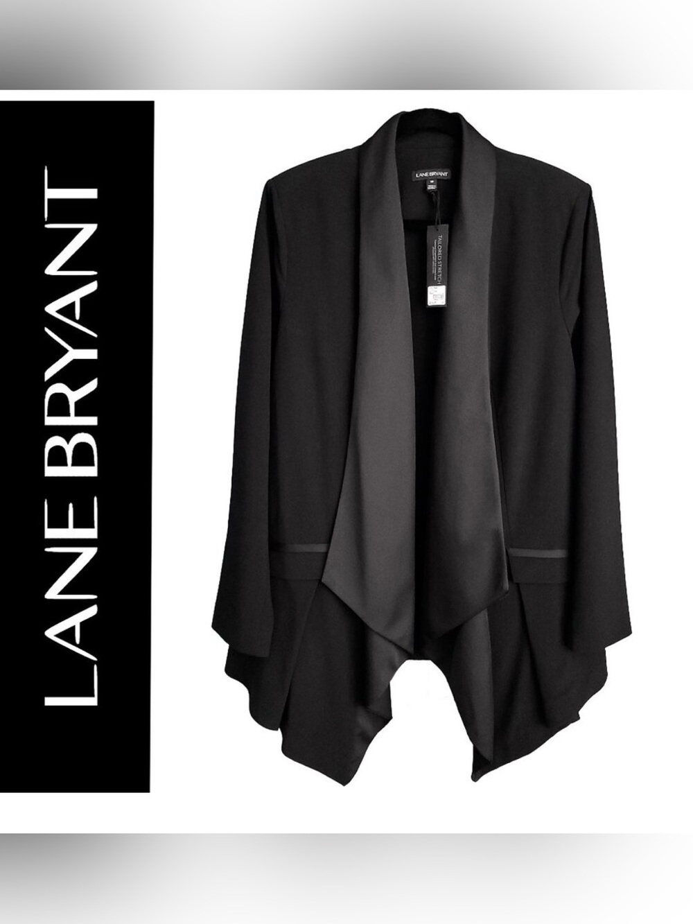 Lane Bryant Stretch Drape Fro t Taorred Blazer -18 NWT